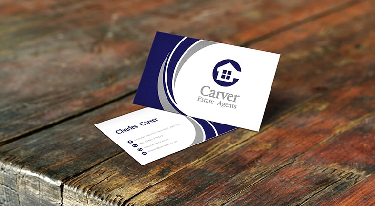 Carver Estate Agents - Business Cards - Multiple Graphic Design